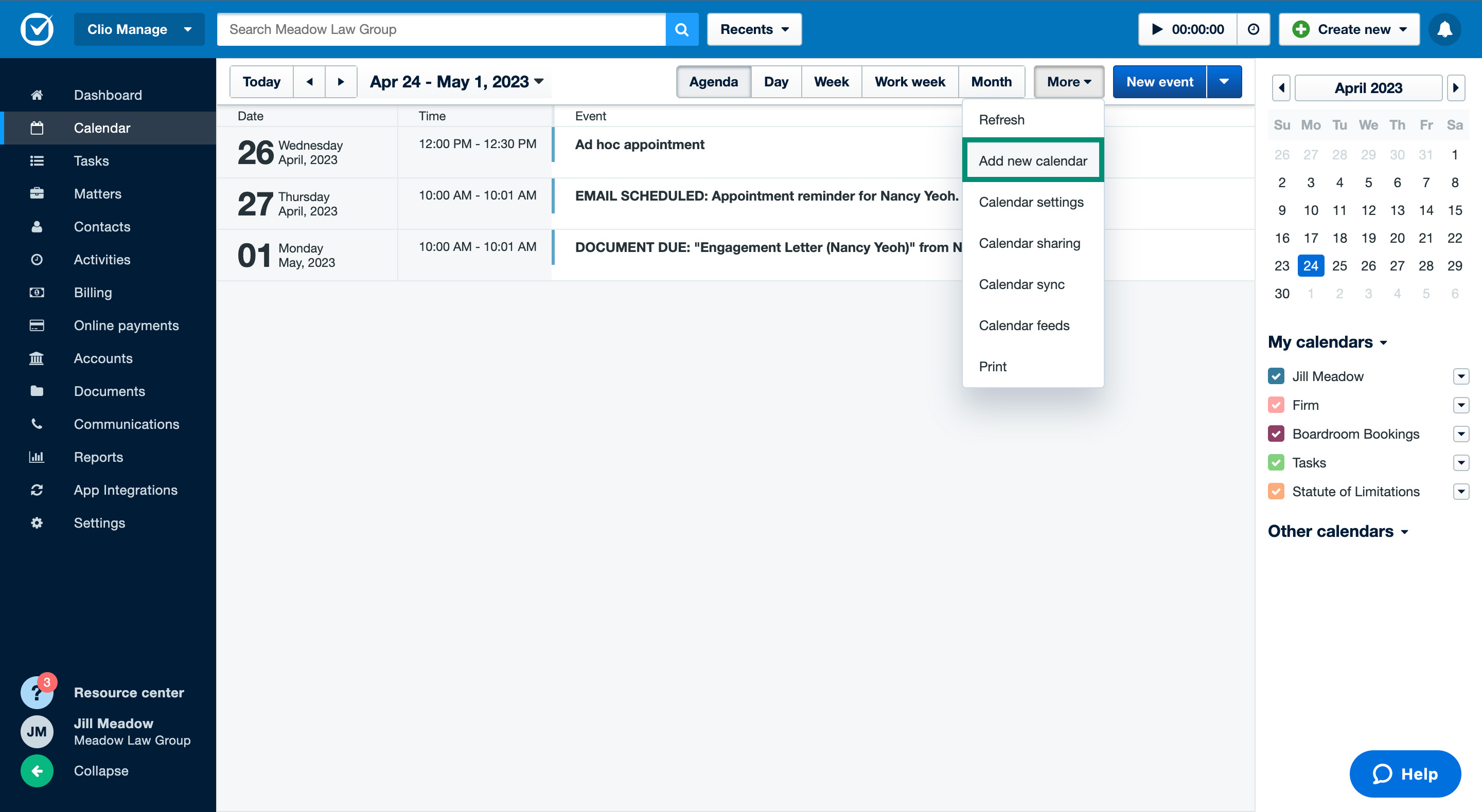 Calendar Set Up And Settings Home